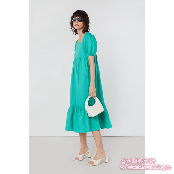 OAK + FORT Dresses & Skirts - Oak fort 8844 dress marine Green xs